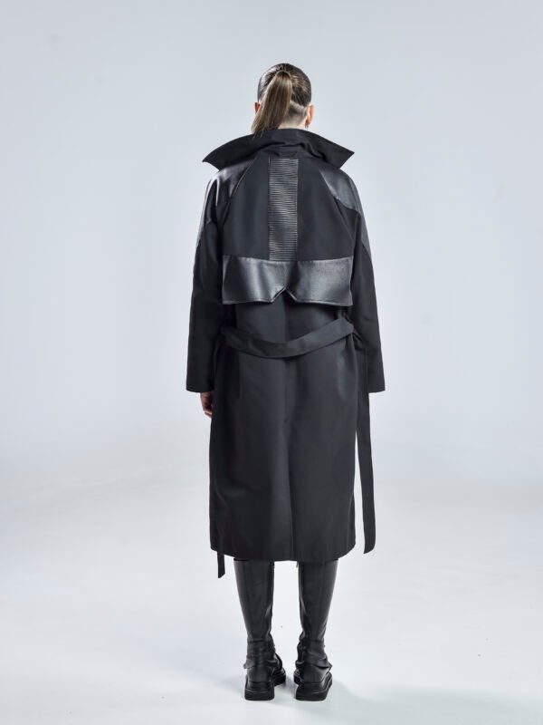 Black Matter Trench Coat Women