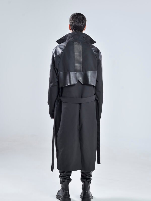 Black Matter Trench Coat Men