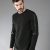 Black men pullover made out of soft cotton lycra fabric which feels nice on your skin. This asymmetric top is designed with fake leather stripes and net free-form parts on front and back